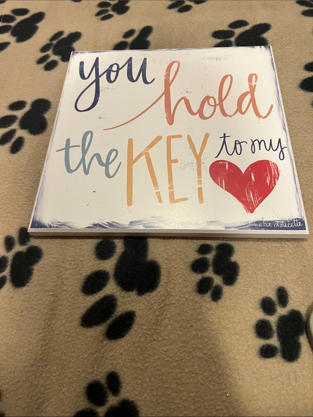 You Hold the Key Heart Wall Art - Multicolor